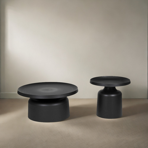 Set De Mesa Auxiliar Y Mesa De Centro Redonda