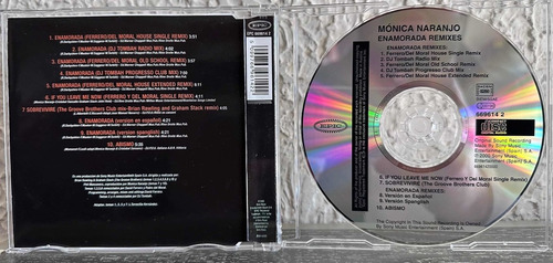 Monica Naranjo - Enamorada Remixes Single Import España