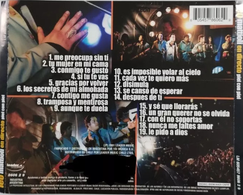 Leo Mattioli Cd Nuevo En Directo Piel Con Piel 19 Èxitooos