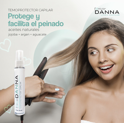 Serum Termoprotector Cuidado Capilar Forever Danna