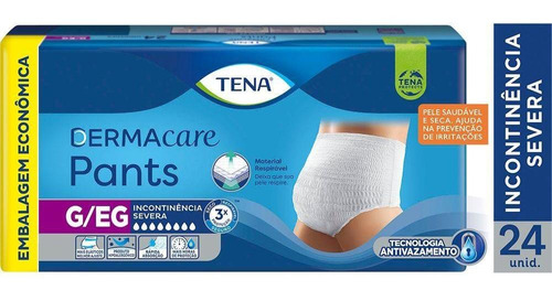 Roupa Íntima Tena Pants Dermacare G/eg 24 Unidades