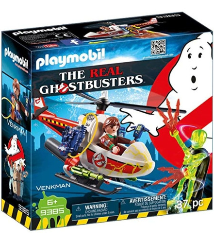 Playmobil Ghostbuster Venkman Con Helicoptero 9385