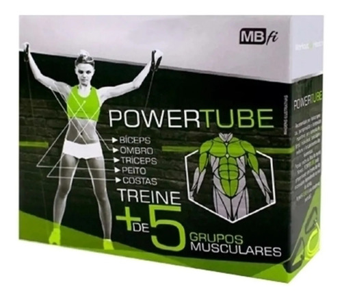 Exercicio Treino Elástico Extensor  Power Tube-premium