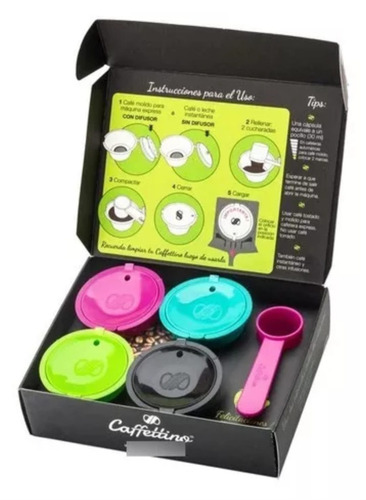 Capsulas Dolce Gusto Recargables Ecologicas X4 Caffettino