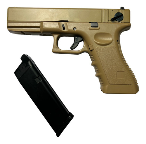 Pistola Airsoft Glock 18c Green Gas Automatica Blowback