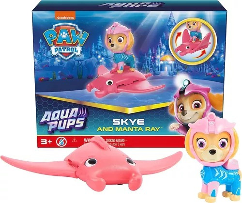 Skye Y Manta Raya Paw Patrol Aqua Pups