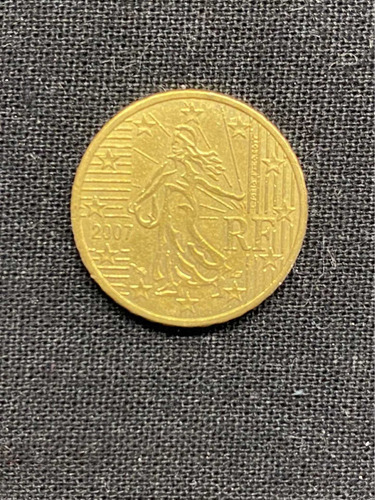 Imagen 2 de 4 de Francia - 10 Euro Cent - Año 2007 - Km #1410 - Sembradora