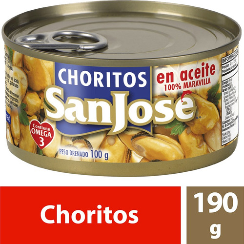 Choritos Sanjose Enteros Natural O Aceite190g(6unidad)-super
