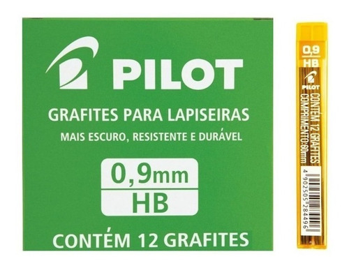 Caixa Grafite 0.9mm 2b Pilot - 12 Tubos C/ 12 Minas