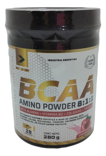 Bcaa Amino Powder 8:1:1 X 280gr - Body Advance - Aminoácidos