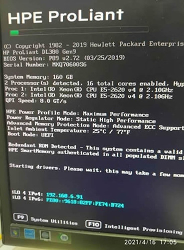 Imagen 2 de 6 de Servidor Hp Proliant Dl380 G9 Xeon 2.2ghz 128ram 2x300gb Sas