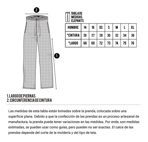 Pantalón Elepants Hombre Talle Xs (poplin)