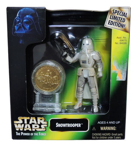 Star Wars Power Of The Force 2 Snowtrooper Con Moneda De Oro