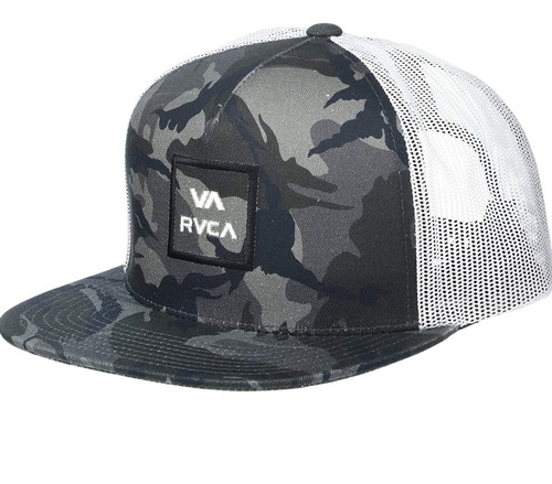 Gorra Rvca Camionero De Malla Ajustable Original Camuflada