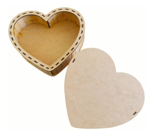 Caja Corazón 14 Febrero San Valentín Para Decorar Mdf