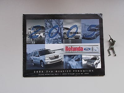 2005 Ford Rotunda 2nd Quarter Promotion Sales Catalog *f Mmp