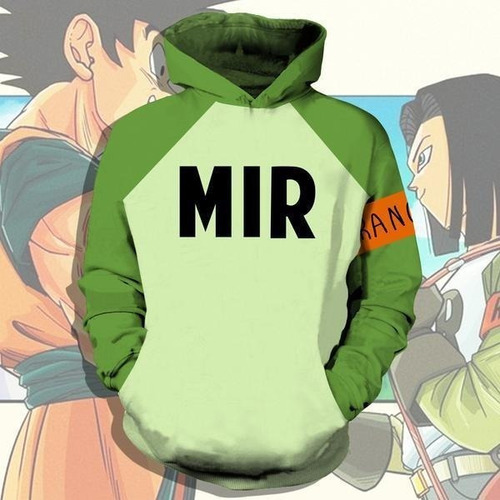 Anime Dragon Ball Sudadera Con Capucha Android 17 Mir