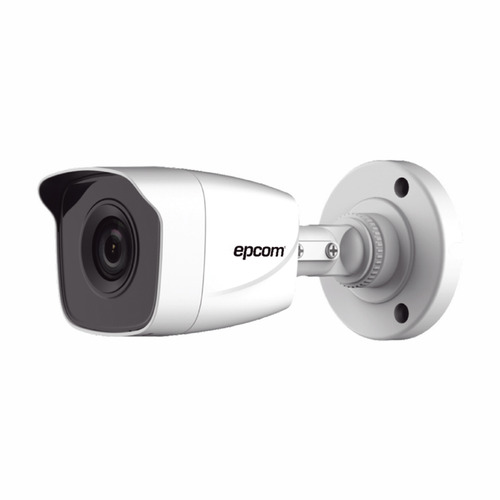 Epcom Cámara Metalica de seguridad B8-TURBO-G2W 2.8mm Turbo HD con resolución de 2MP Gran Angular 103° IR Inteligente Para Vision Nocturna Ideal Para Uso Exterior