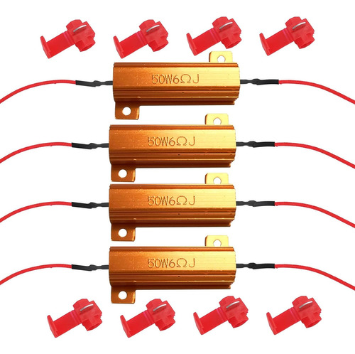 4 Resistencias De Carga De 50 W Y 6 Ohmios, Arregla Bombilla