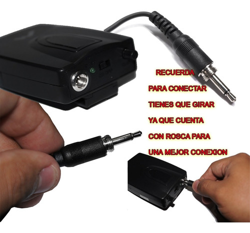 Increible Set De Microfonos De Diadema Y Solapa Con Receptor