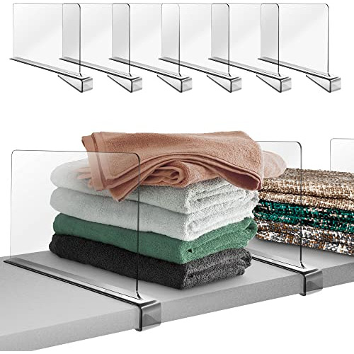 Acrylic Shelf Dividers For Closet Organization 6pcs?cle...