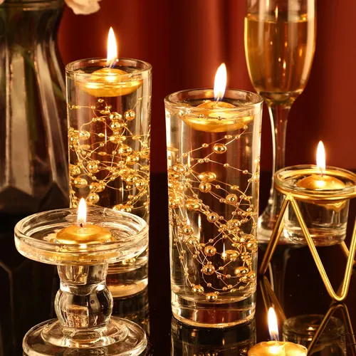 40 Velas Flotantes Sin Perfume Para Centros De Mesa, Velas F