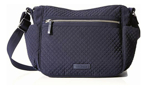 Vera Bradley Bolso Bandolera De Microfibra On The Go, Azul