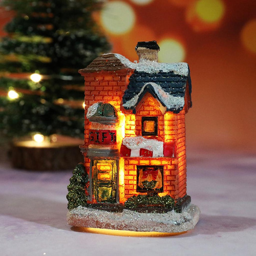 Light Up Christmas Snow House Led Village Dollhouse