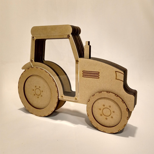 Imagen 3 de 3 de Alcancía Tractor Infantil