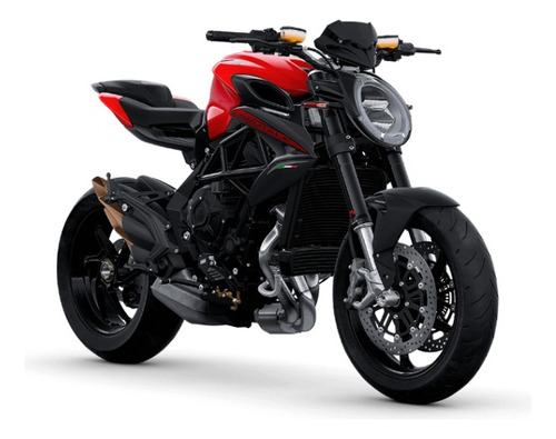 Forro Moto Broche + Ojillos Mv Agusta Brutale Rosso 2021