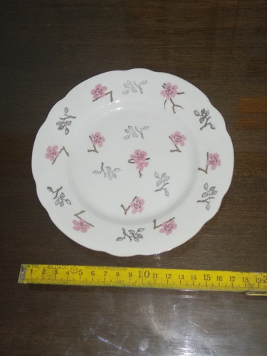 Juego De 6 Platos De Postre Porcelana Verbano Floreada