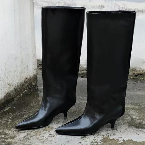 Botas Cortas Vintage Con Punta Puntiaguda Para Mujer