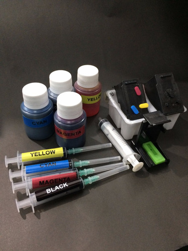 Cartuchos Canon Ip2700 Recargables+ Tintas+ Purgador+jeringa