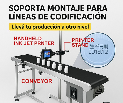 Codificadora Fechadora Manual Loteadora 25mm Inkjet Full Kit