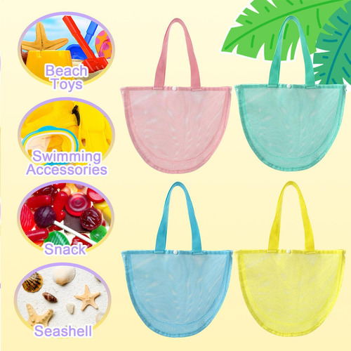 Bolsas De Concha De Malla Para Playa Bolsas De Conchas Para