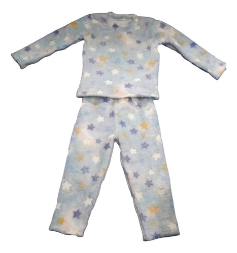 Pijama Polarsoft Flúor Brilla De Noche Talle S Abrigadora 