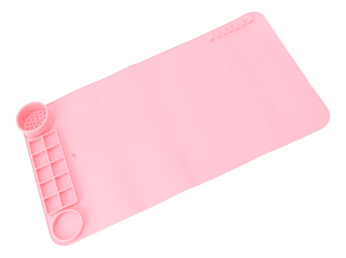 Alfombrilla De Silicona Para Manualidades, Color Rosa, 19.7