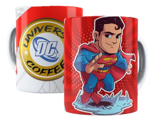 Mug Coffee Superman Taza Ceramica 11 Onz