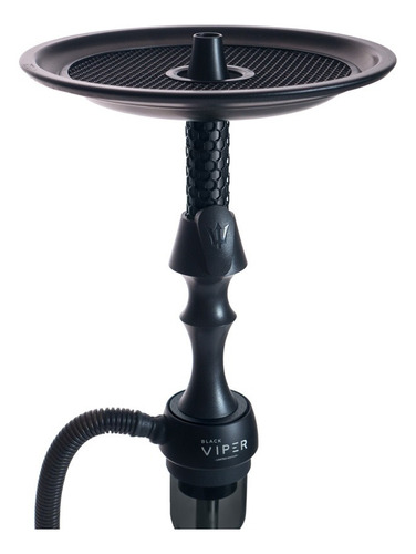 Narguile Completo Medio Triton Hookah Viper Cores Cor Preto