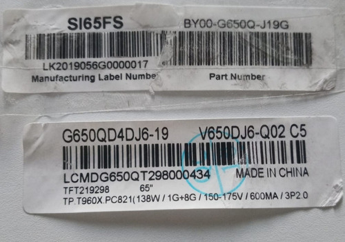 Tarjeta Main Jvc Si65fs Tp.t960xpc821 /a19105170-0a01989 (Usado)