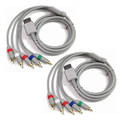 Cable Componente Av De 6 Pies Para Nintendo Wii/u Rca A.