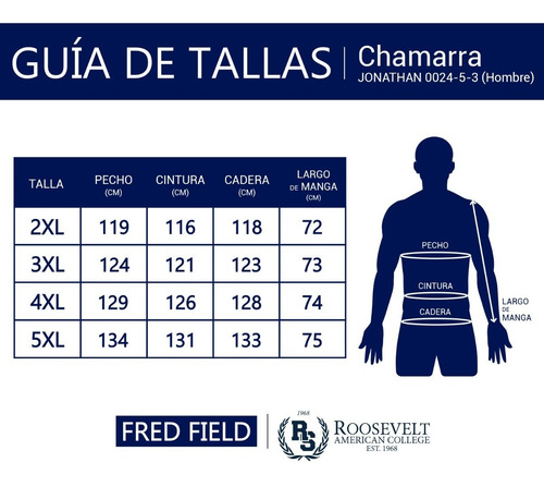 Imagen 8 de 9 de Chamarra Piel Hombre Tallas Extra Cuello Felpa Roosevelt 32