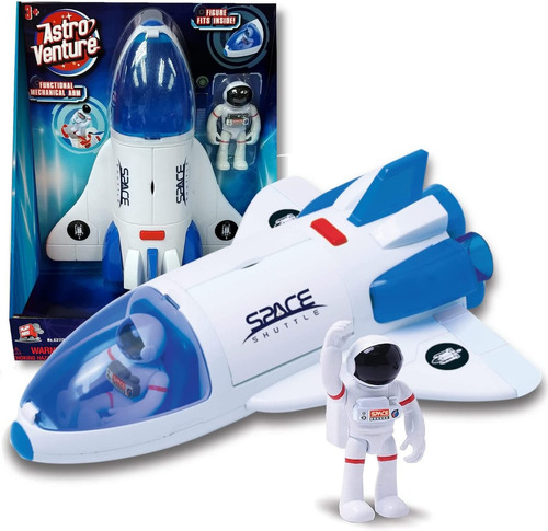 Astro Venture Space Shuttle Juguete De Plástico Blanco Para