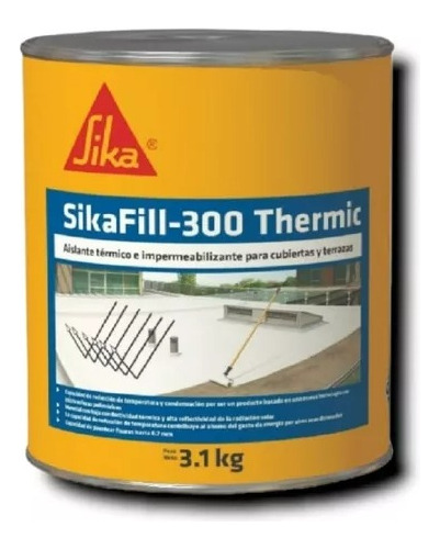 Sikafill 300 Thermic Aislador Termico Pintura Reflectiva