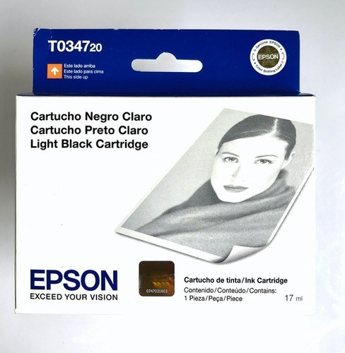 Epson Cartucho De Tinta T034720 Negro Claro