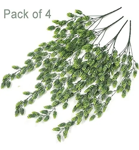 Ollain Artificial Flowers Vine Garland 4pcs Bush Falso Lúpul