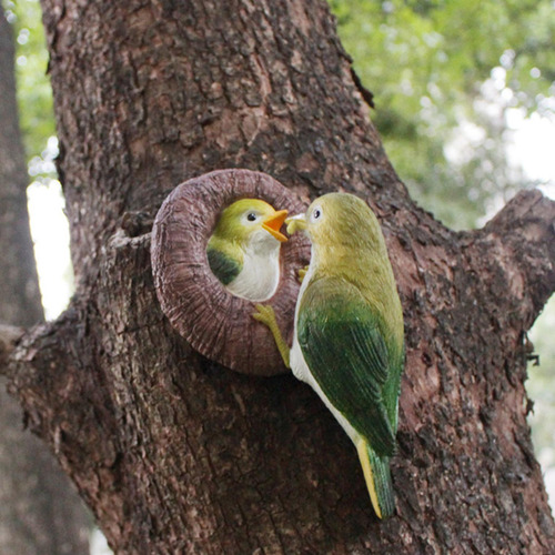 Estatuas De Pájaros De Jardín, Escultura De Resina
