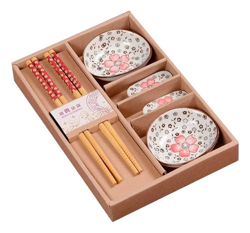 Set Sushi De Porcelana Para 2 Personas Caja De Regalo