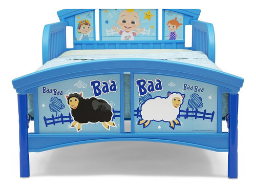Delta Children Cocomelon Cama Infantil Toddler Color Azul