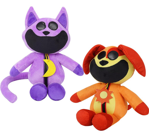 Nuevo Juguete De Peluche De Perro Y Gato Animal Sonriente A